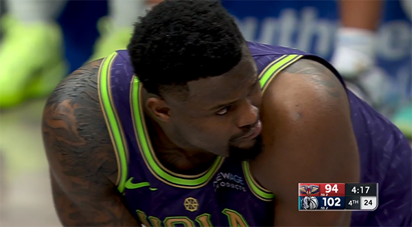 如果锡安得分5,000 该怎么办?鹈鹕在最后一个季度输给了小牛队